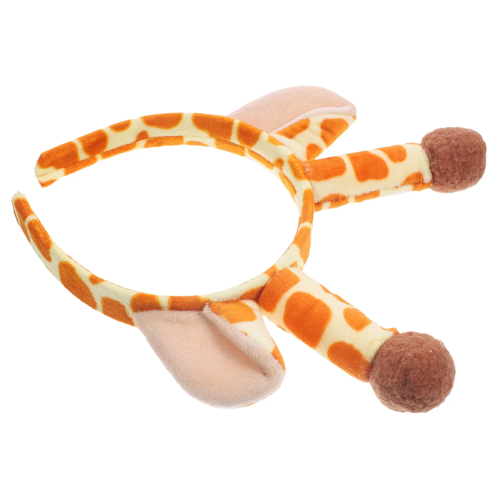 

Giraffe Ears Headband with Horn Decor Cute Cartoon Party Headband for Women Cosplay Birthday Festival Hair Accessory