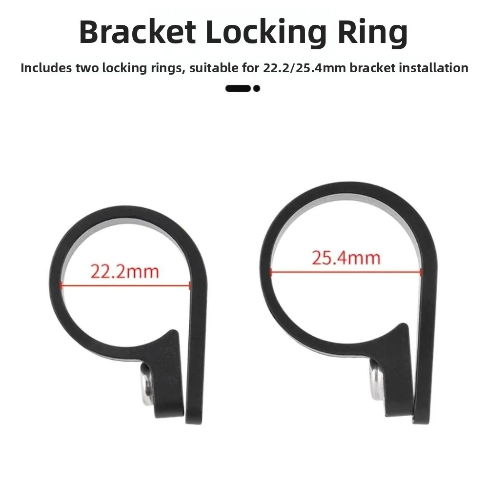 22.2/25.4mm Bicycle TT Bar Stopwatch Holder Aluminum Alloy Adjustable TT Handlebar Computer Mount Stable Lightweight
