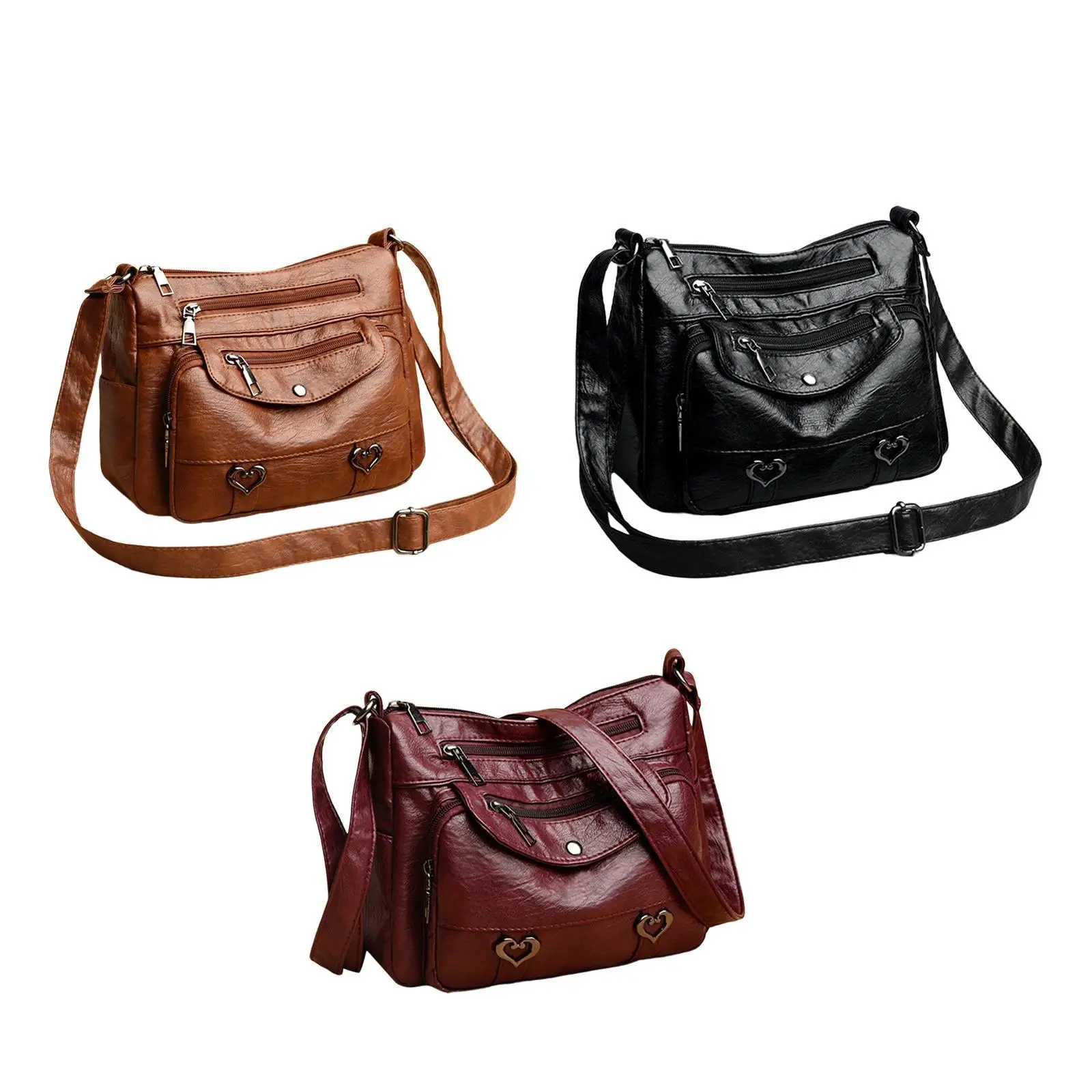 Women Shoulder Bag Crossbody Bag Stylish with Zipper Trendy Fashion Pouch Handbag for Street Shopping Commuting Gifts