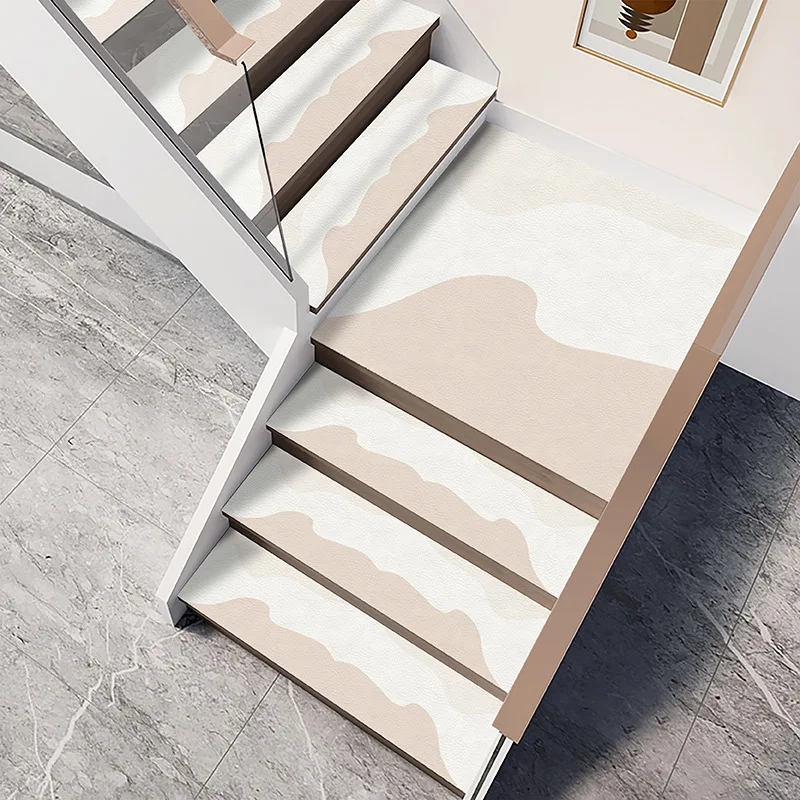 1pcs Thicken Diatomite Stair Tread Mats Sound Insulation Noise Reduction Waterproof Anti-Slip Glue-Free Self-Adhesive Step Pads