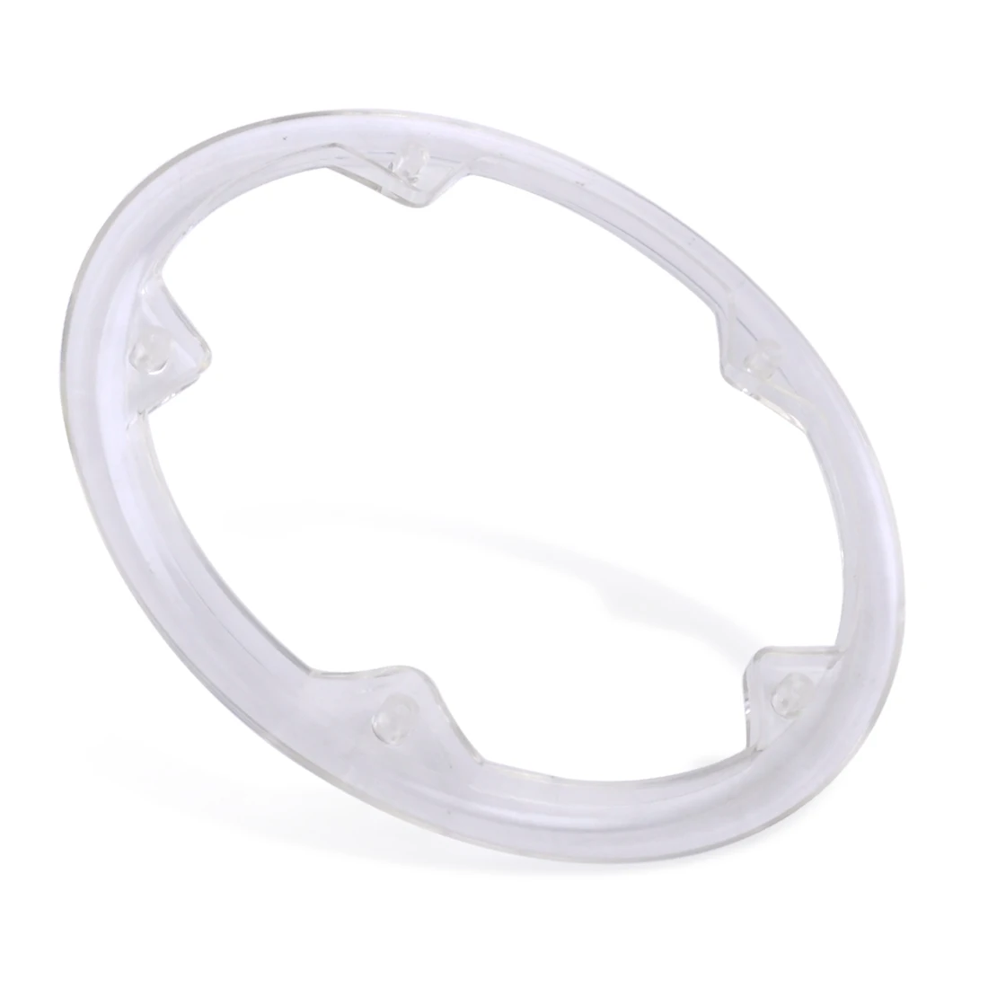 Clear 5 Holes Plastic Road Bike Crankset Cap Protect Chain Wheel Cover Guard