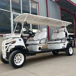 Street Legal Electric Lithium Battery Golf Cart/China 6 Seater 5000W Sightseeing Scooter 4 Wheel Solar Electric Golf Cart