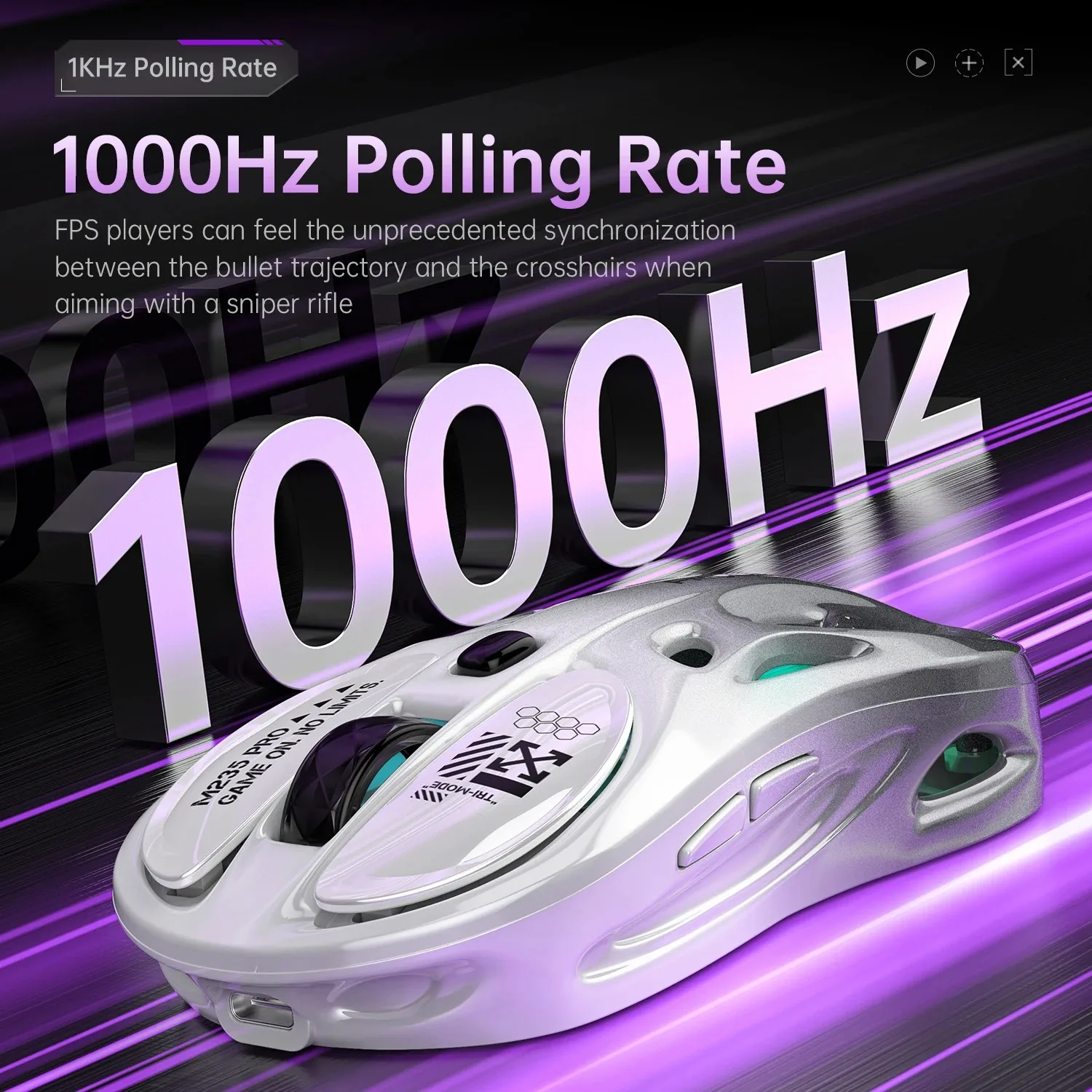 FMOUSE M235Pro Bluetooth беспроводная мышь трехрежимный ноутбук офисная игра RGB полые легкие спортивные аксессуары для ПК геймер подарок