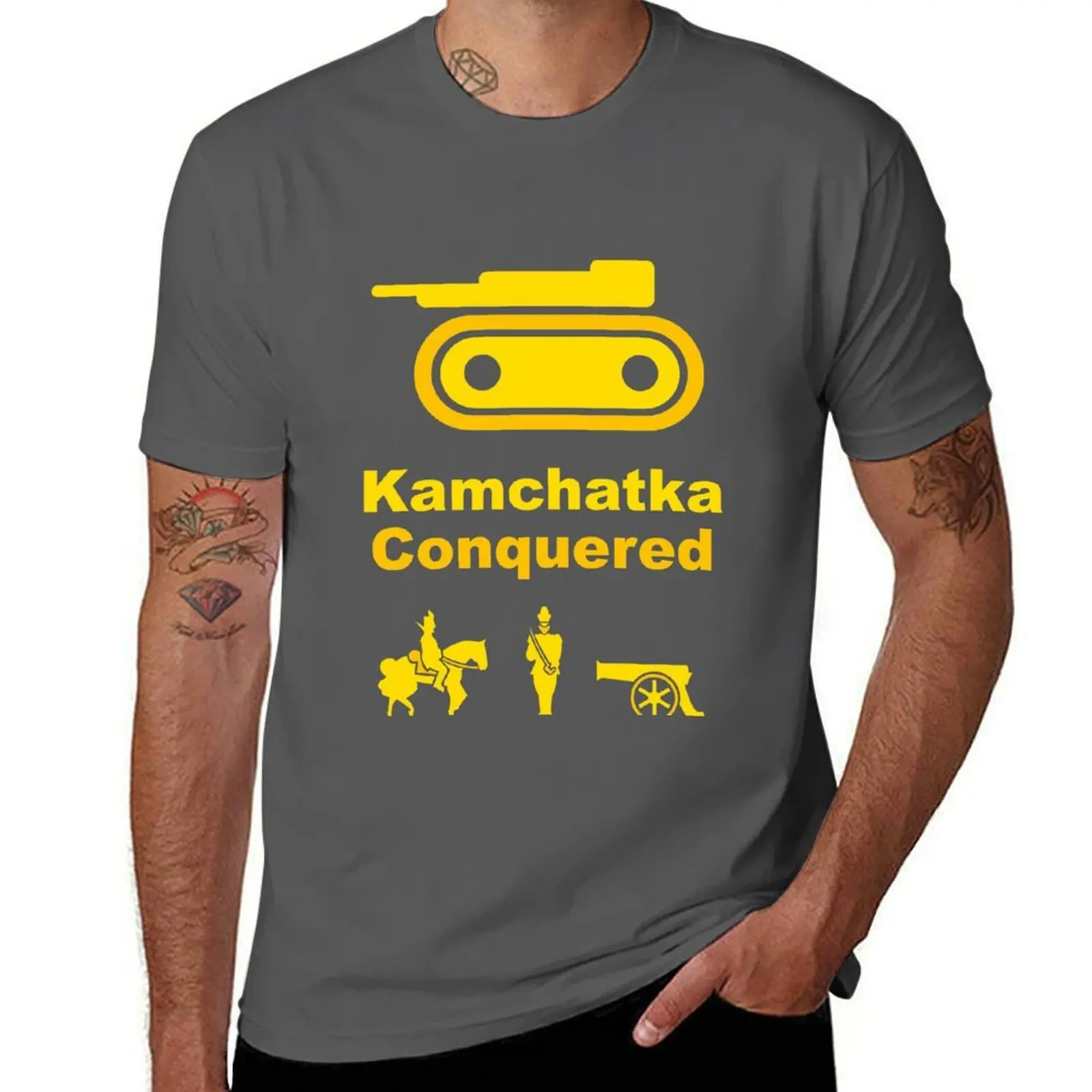 

Risiko Kamchatka Yellow T-Shirt Lightweight Running Sports T-Shirt