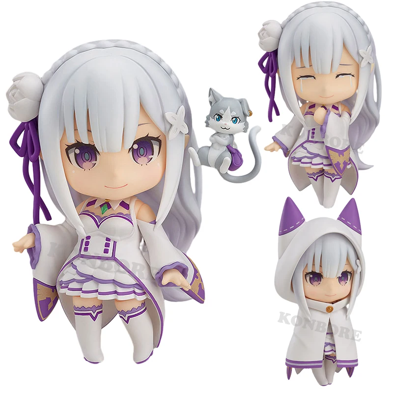 # 751 Re:ZERO -Starting Life in Another World Emilia figura de Anime Emilia/Rem/Ram figura de acción muñeca coleccionable en miniatura juguetes regalos