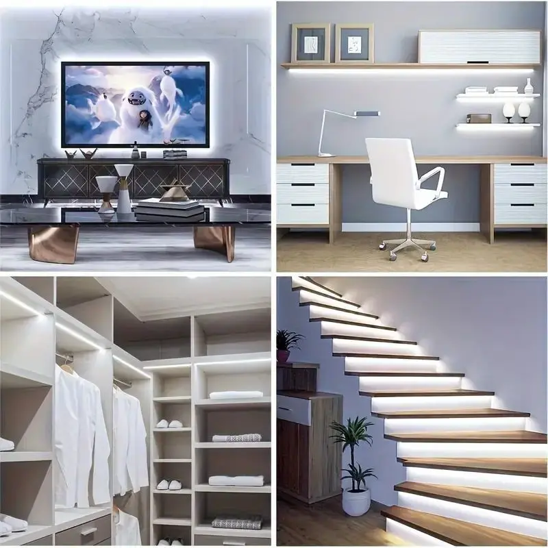 USB LED قطاع أضواء 5 فولت 2835 LED الشريط اللمس/اليد مفتاح مستشعر عكس الضوء الشريط للتلفزيون الخلفية خزانة مرآة غرفة الديكور
