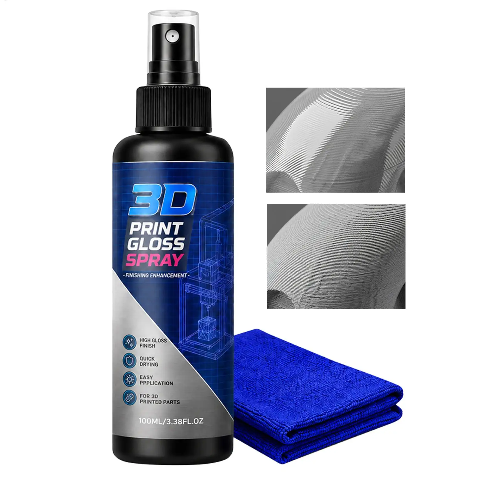 3D Print Gloss Finish Transparent Smooth Shine Finish Varnish Gloss Restorer for Figure Statue Figurien Sculpture Resin Model