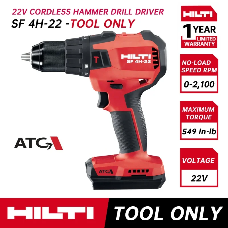 

HILTI SF 4H-22 аккумуляторная ударная дрель с бесщеточным Мотором 22 в компактная электрическая отвертка