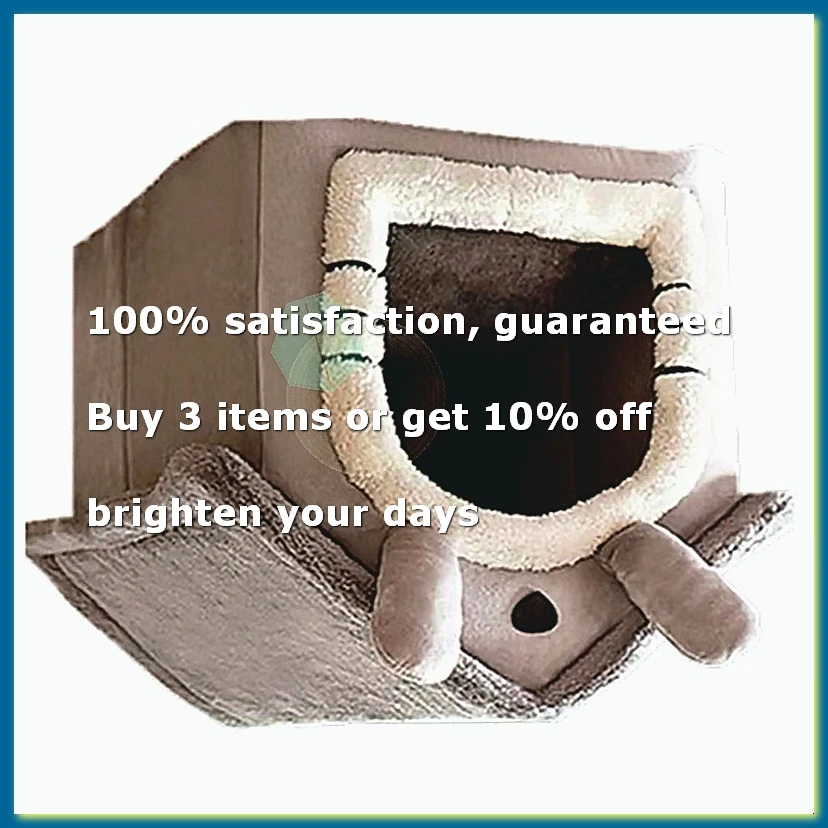Cat/Dog Bed Removableand Washable Foldable Pet Sleepping Bed Cat House Kennel for Dog House Indoor Cat Nest S