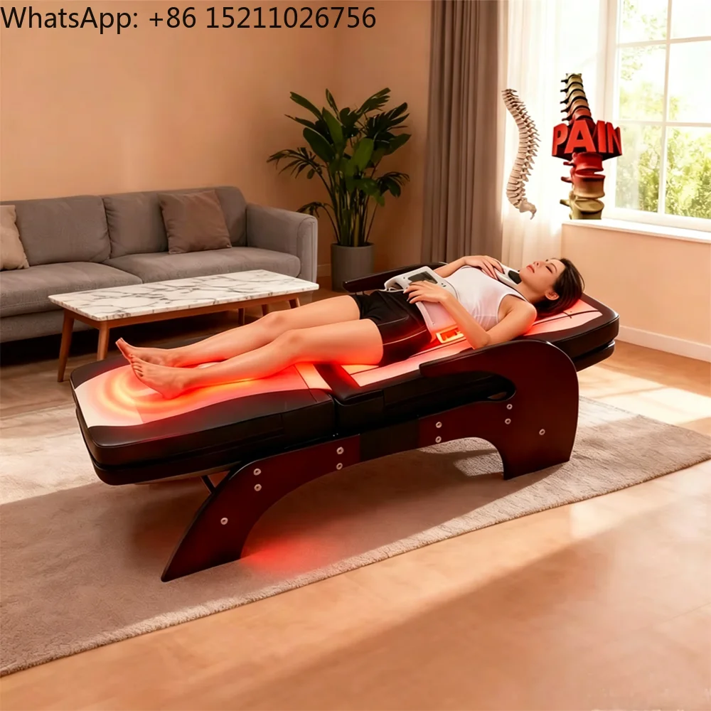 Pop Relax Korean Automatic Spine Therapy Massage Bed Infrared Heating Thermal Jade Roller Acupuncture Table