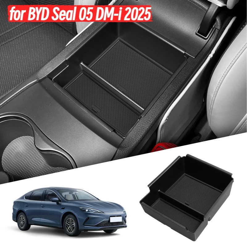

for BYD Seal 05 DM-i 2025 Car Storage Box Interior Accessories Center Console Armrest Storage Organizer Tidying Case