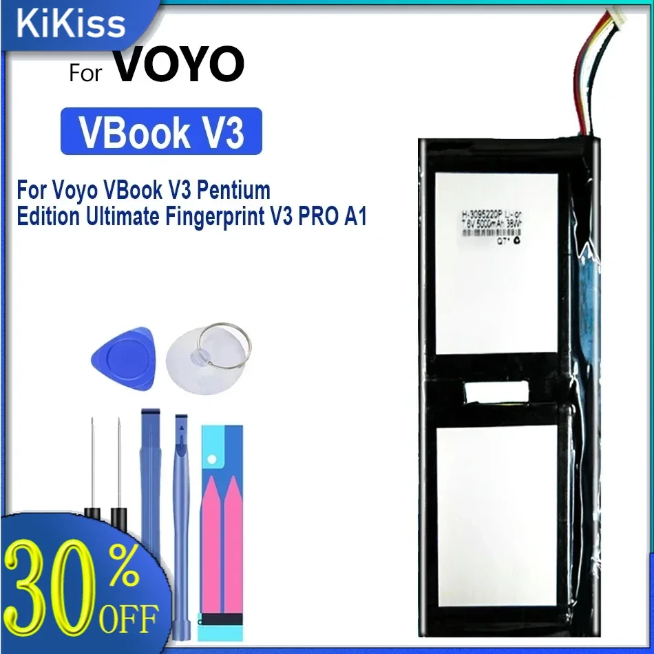 

Аккумулятор для Voyo VBook V3 Pentium Edition, Ultimate Fingerprint V3 PRO A1, 5000 мАч