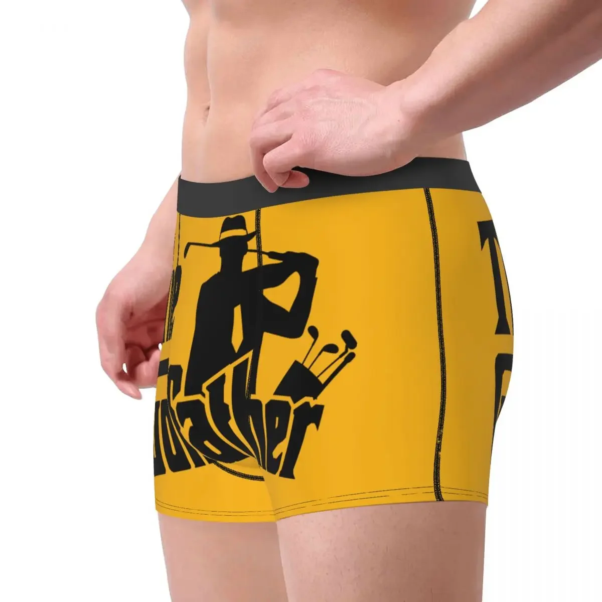 The Golf Father Boxer Shorts For Homme 3D Printed Underwear Panties Briefs Stretch Underpants