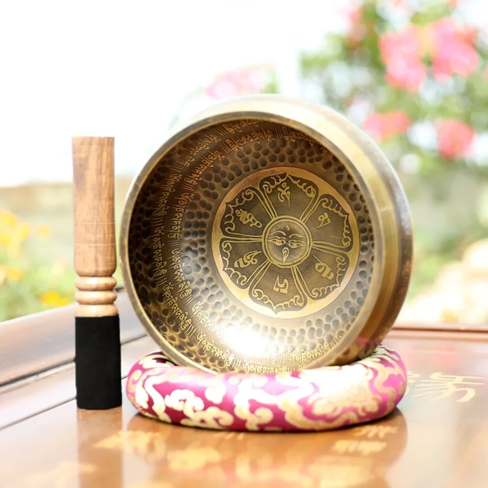 

Meditation Sound Therapy Chakras Healing Sound Bowls Mindfulness Nepal Handmade Tibetan Bowls Large Brass Singing Bowl Buddhist