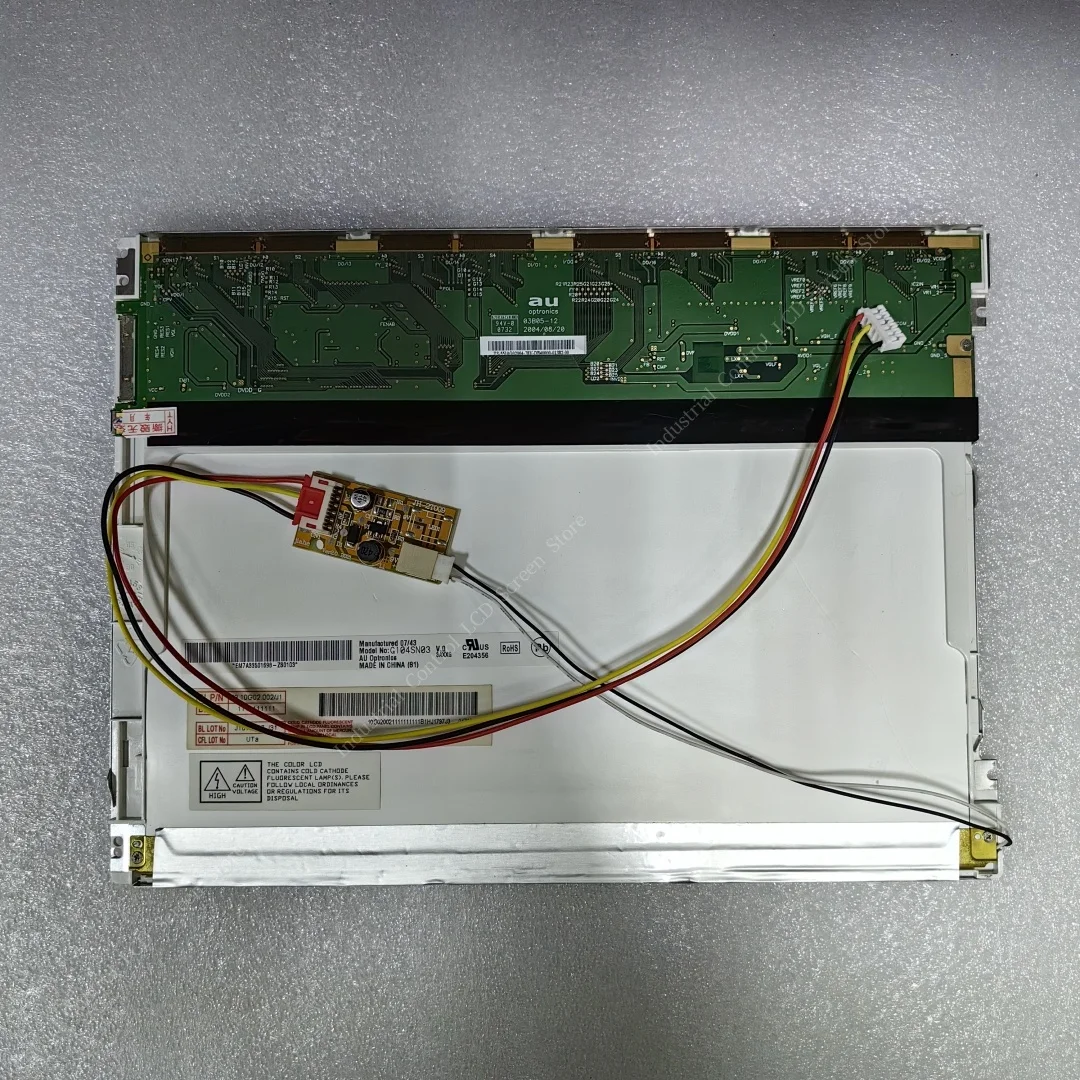 Tela LCD de 10,4 polegadas G104SN03 V.0 V0 G104SN03 V.1 V1 B104SN01 V.0, 800 * 600 substituível com luz de fundo LED