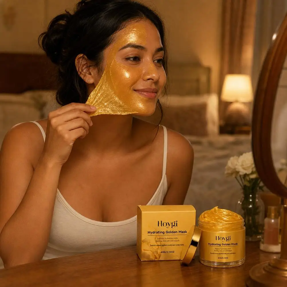 Golden Radiance Peel Off Facial Mask Deep Hydration Nourishing Collagen Gold Formula Smooth Refreshed Complexion Face Mask
