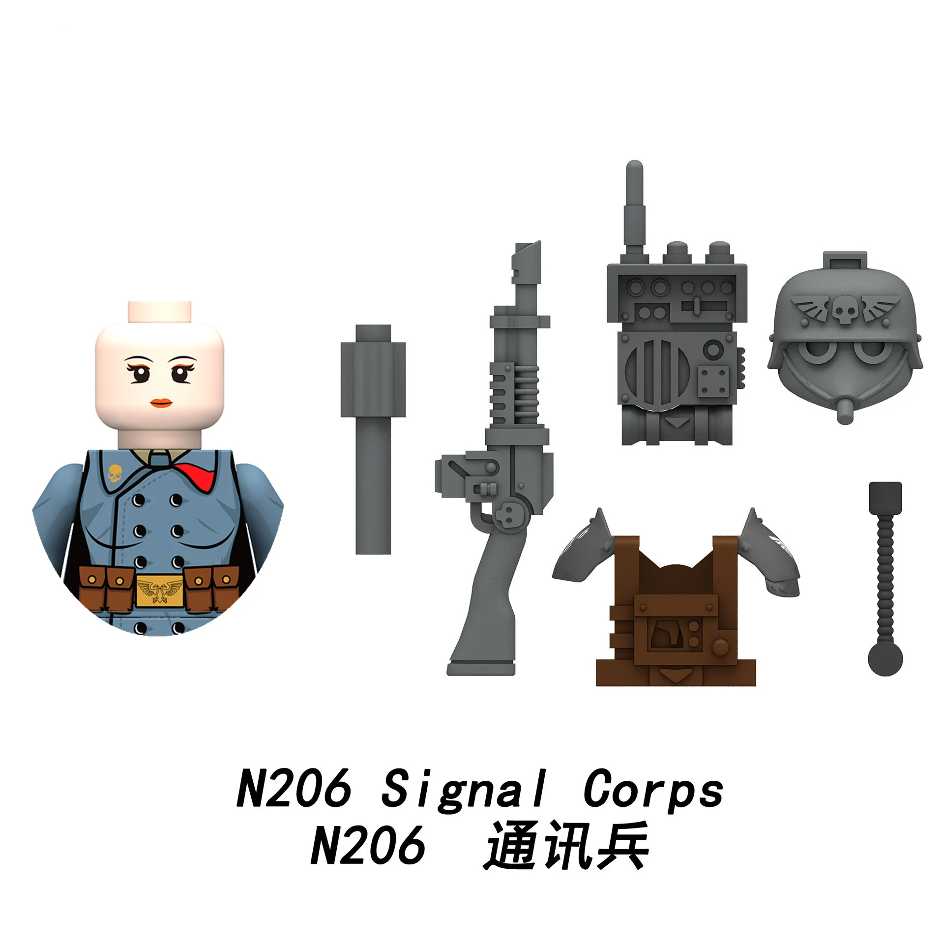 Figurines de jeu militaires, soldat de Communication Sniper, officier principal, armes MOC, blocs de construction, jouets à assembler, cadeaux pour garçons