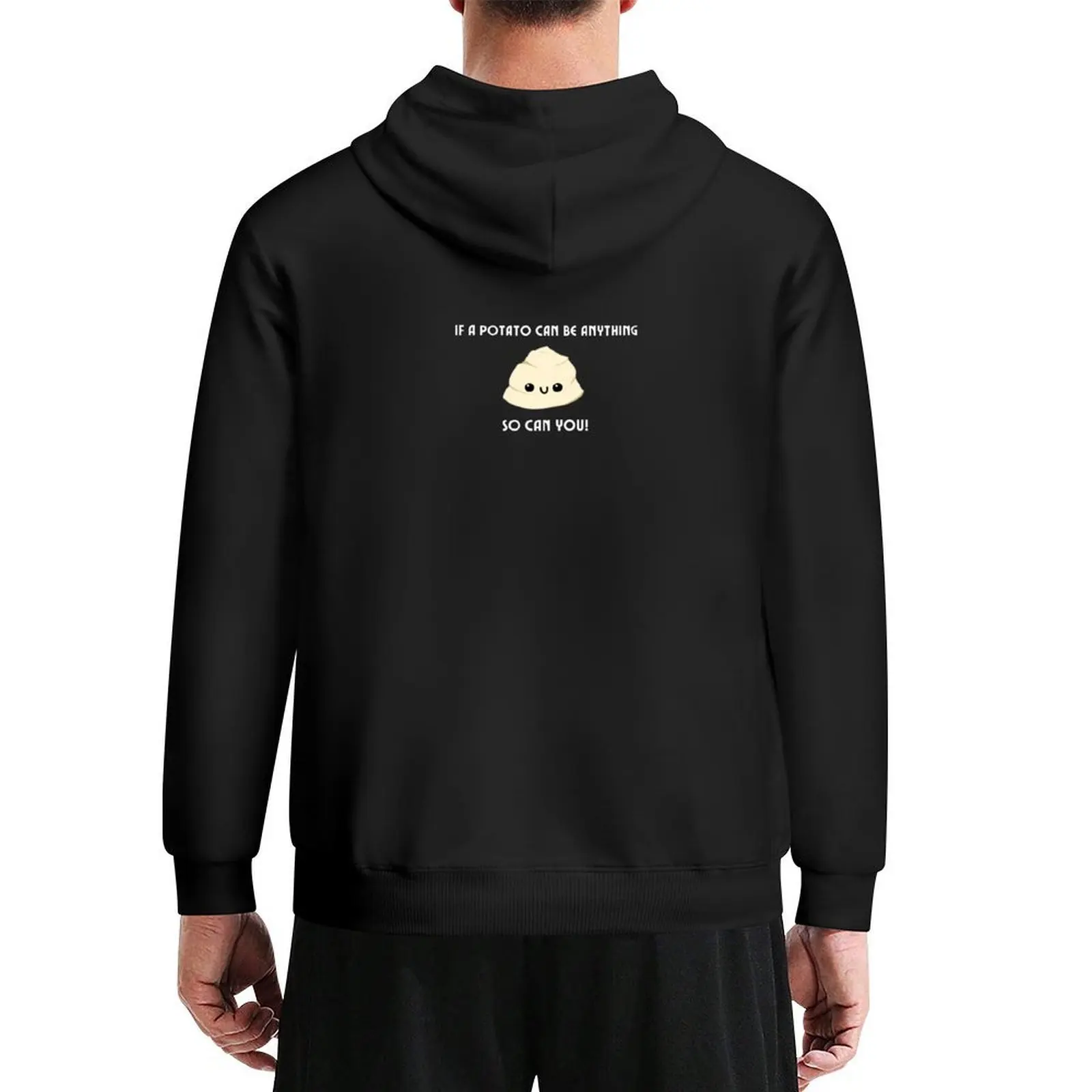 If a potato can be anything so can you - Mashed Potato Hoodie autumn autumn jacket men aesthetic clothing tracksuit men