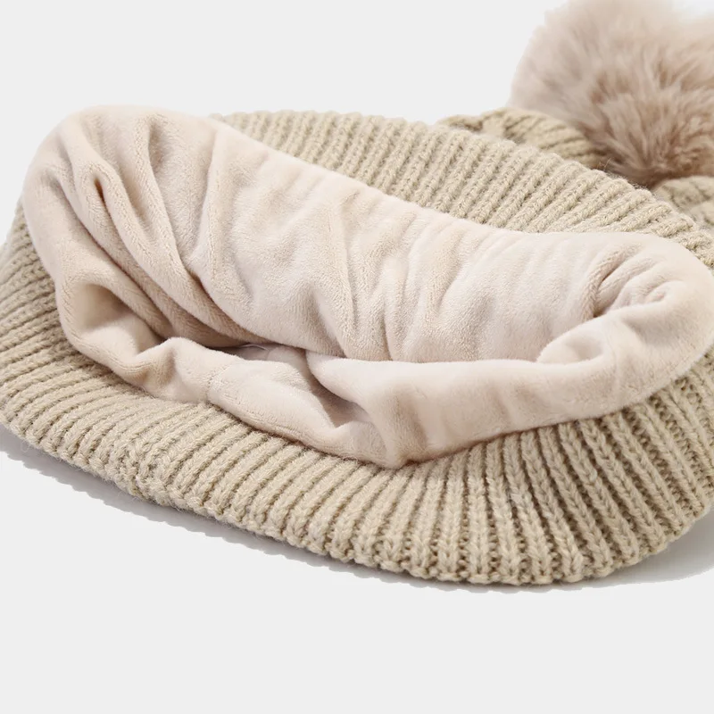 خريف شتاء جديد بلون سميكة قبعة صوف وشاح قفازات ثلاث قطع مجموعة العصرية موضة التسوق الدعاوى الدافئة #4