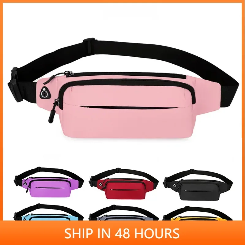 

Canvas Waist Bag for Sports Business, Chest Bag for Mobile Phones, Large Capacity Diagonal Cross Bag for Men and Women