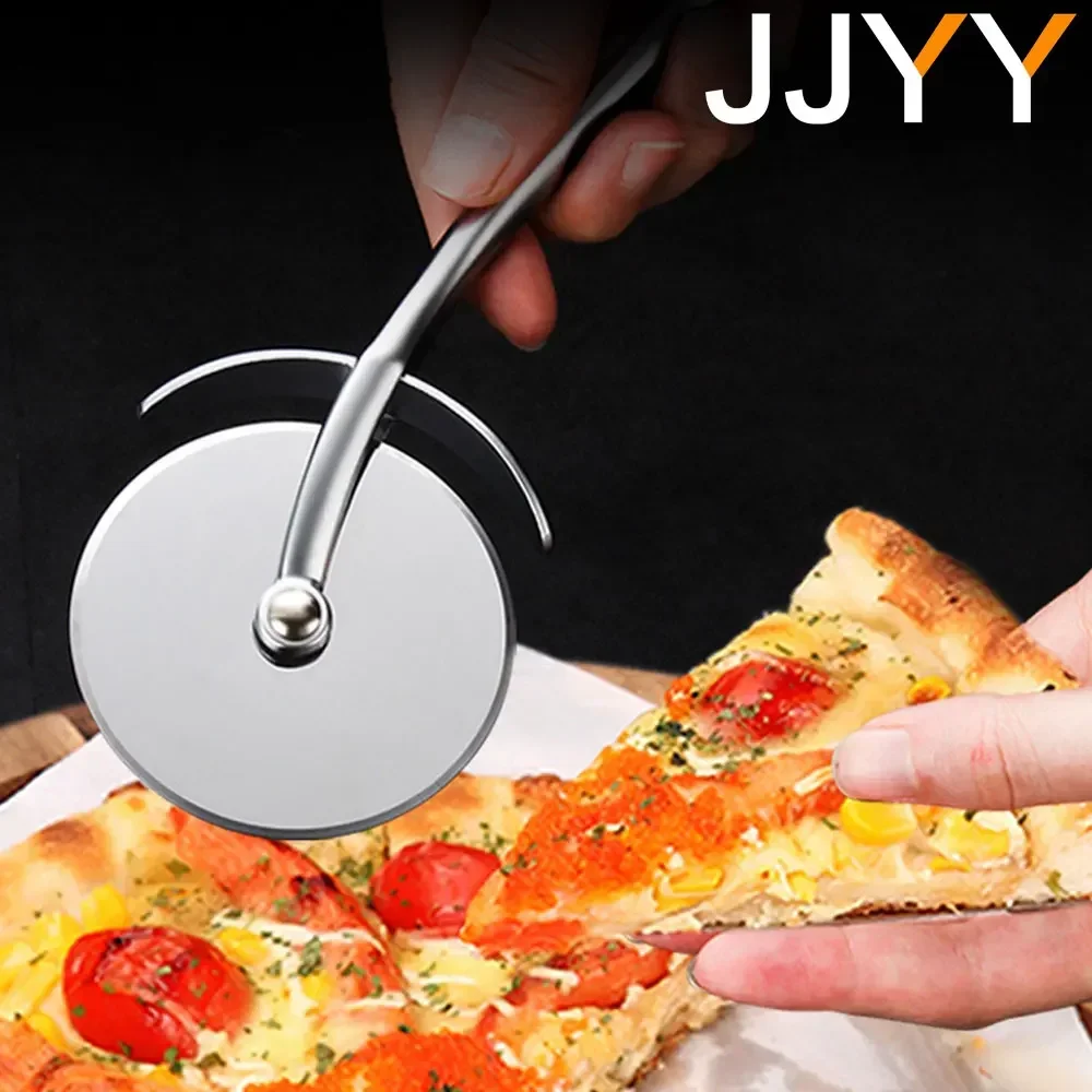 JJYY Zinc Alloy Pancake Slicing Knife, Dessert Cake & Cookie Knife, Cheese Spatula & Pizza Roller Spatula, Multi-Use Baking Tool