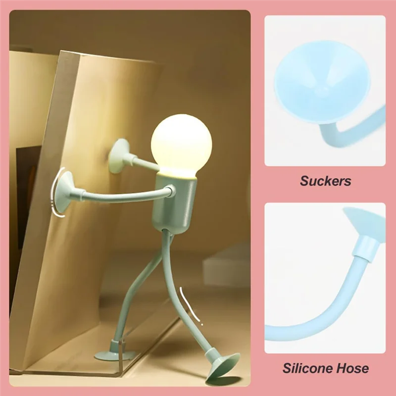

AS94-Changeable Shape Funny Sportsman Night Light,DIY Shape Night Lights For Room,Night Light For Bedroom Decorations