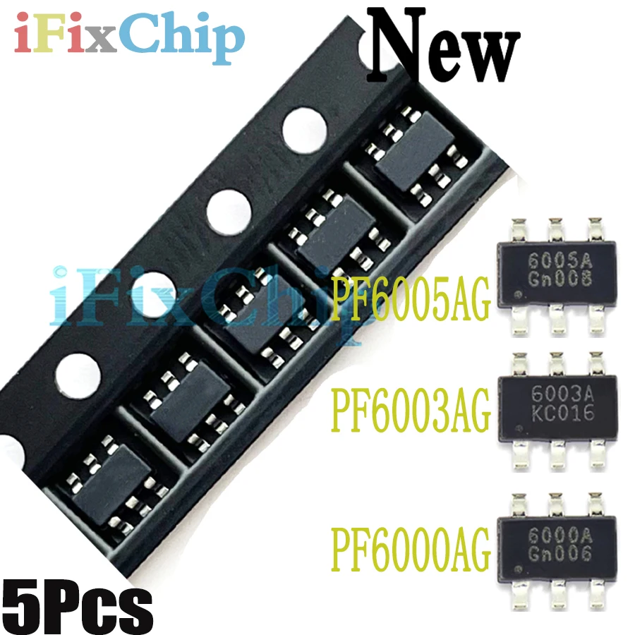 (5piece)100% New PF6000AG PF6003AG PF6005AG 6000A 6003A 6005A sot23-6 Chipset