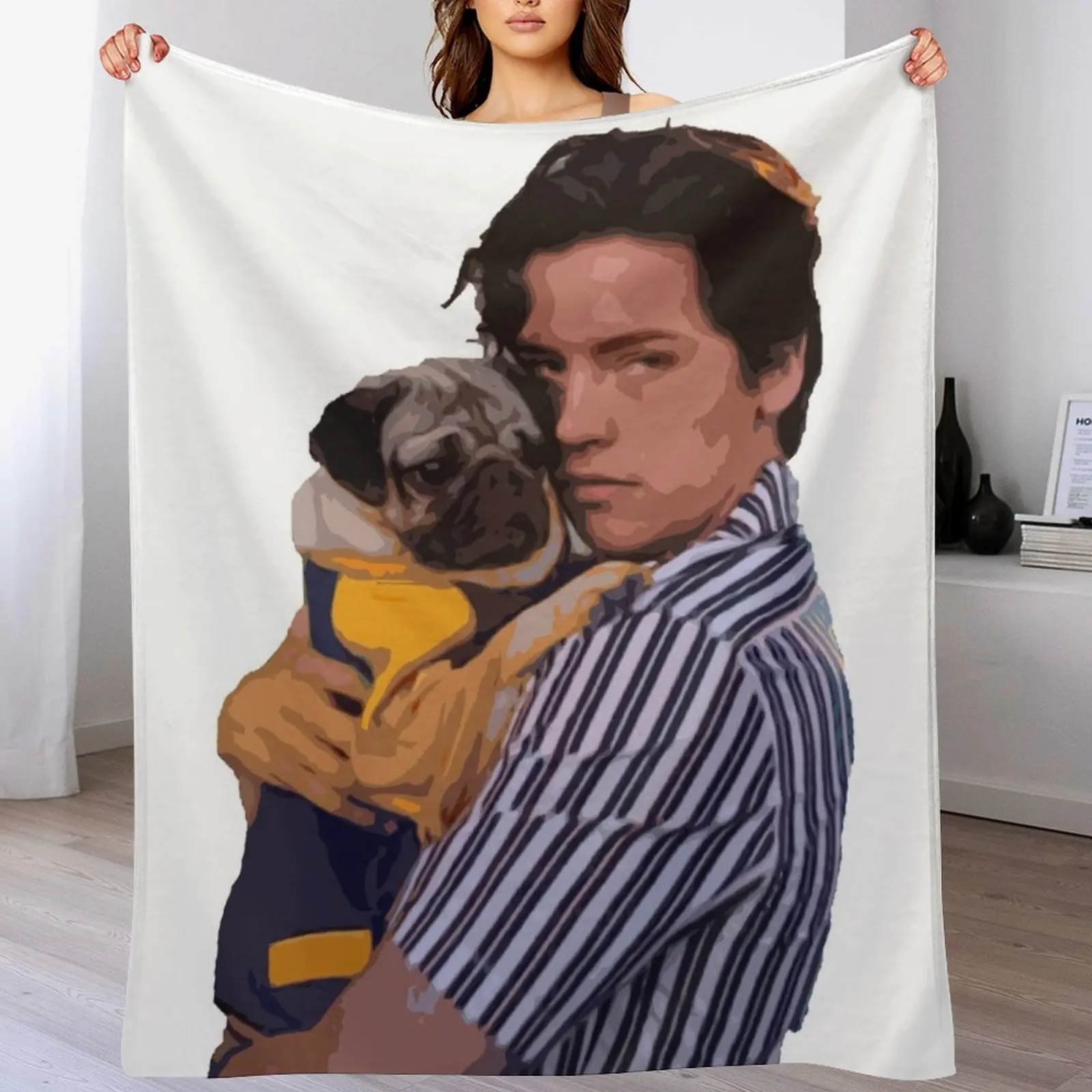 Cole Sprouse Throw Blanket for sofa Heavy warm winter Blankets