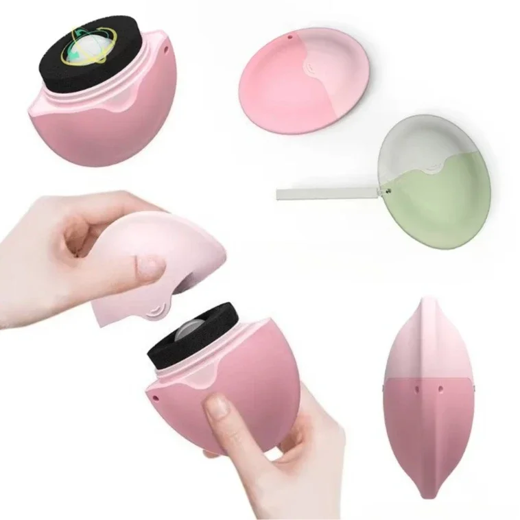 أداة توزيع أسطوانة السيليكون القابلة للفصل - لتطبيق الكريمة/الغسول الناعمة، كرة دوارة قابلة لإعادة الاستخدام برأس سيليكون ناعم