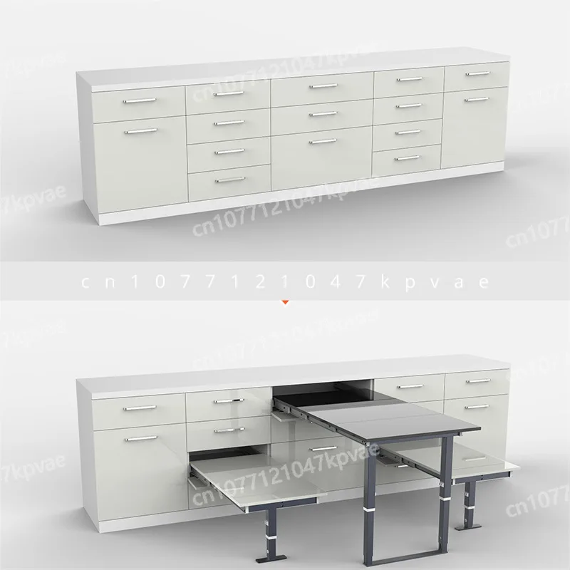 Multi Segment Track Folding Pull-out Table Track, Double Foot Folding Track, Hidden Drawer, Kitchen Side Table Slide Rail