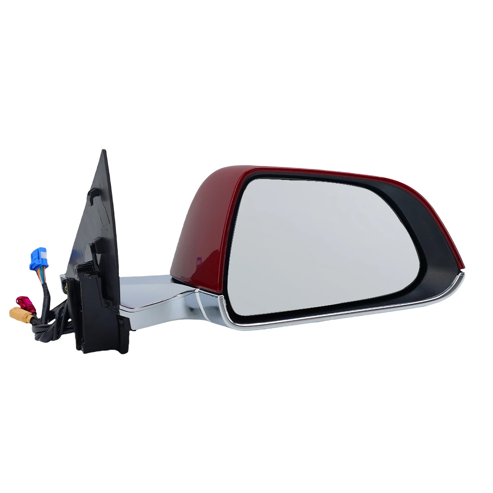 13 Wires Door Rearview Mirror Assembly For Tesla Model 3 M3 2017-2020 Large Red With Housing Side Door Mirror Car Accessories