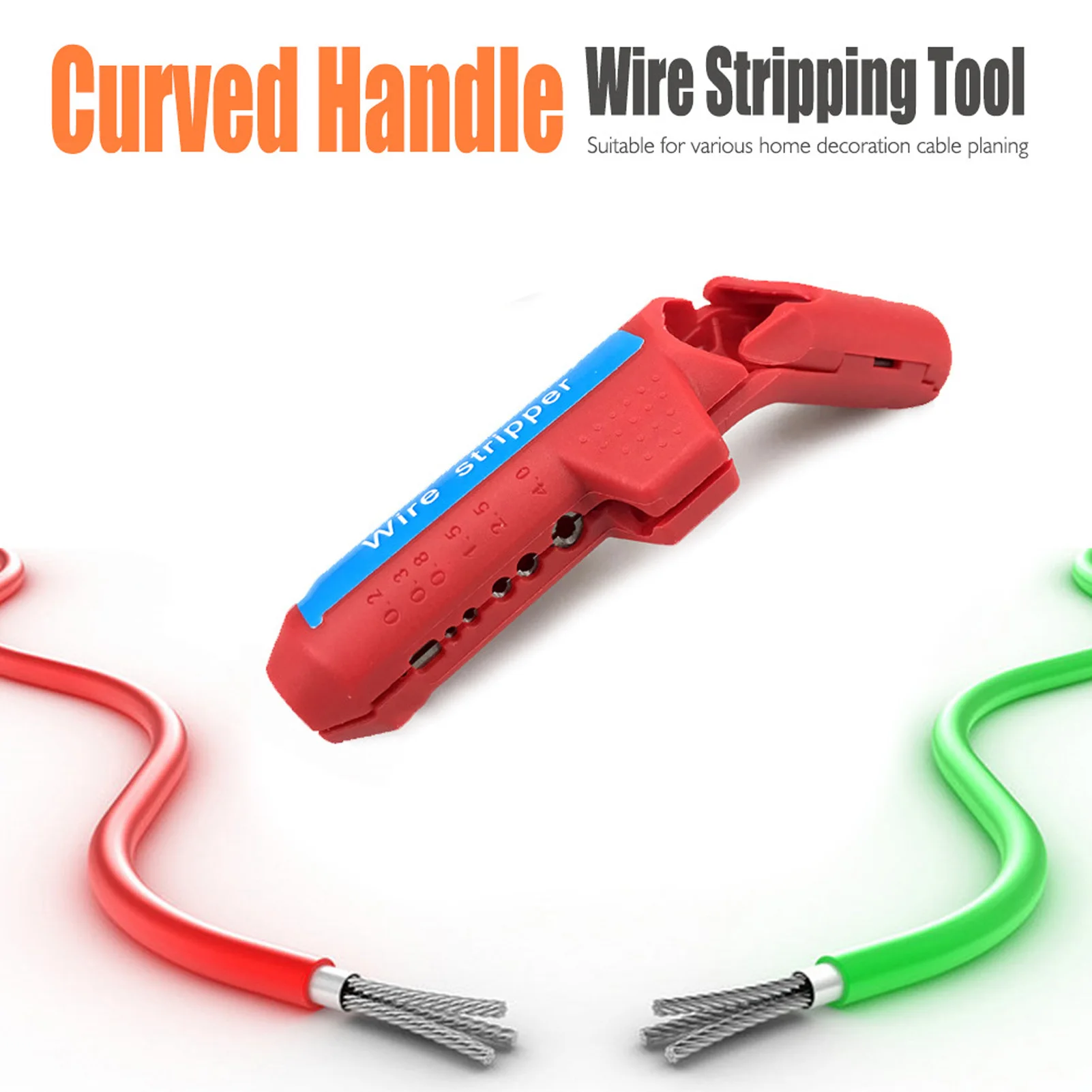 

Wire Stripper Curved Handle Multi Functional Cable Stripping Tool for Electrician Wire Stripping Tool Wire Stripper Tool