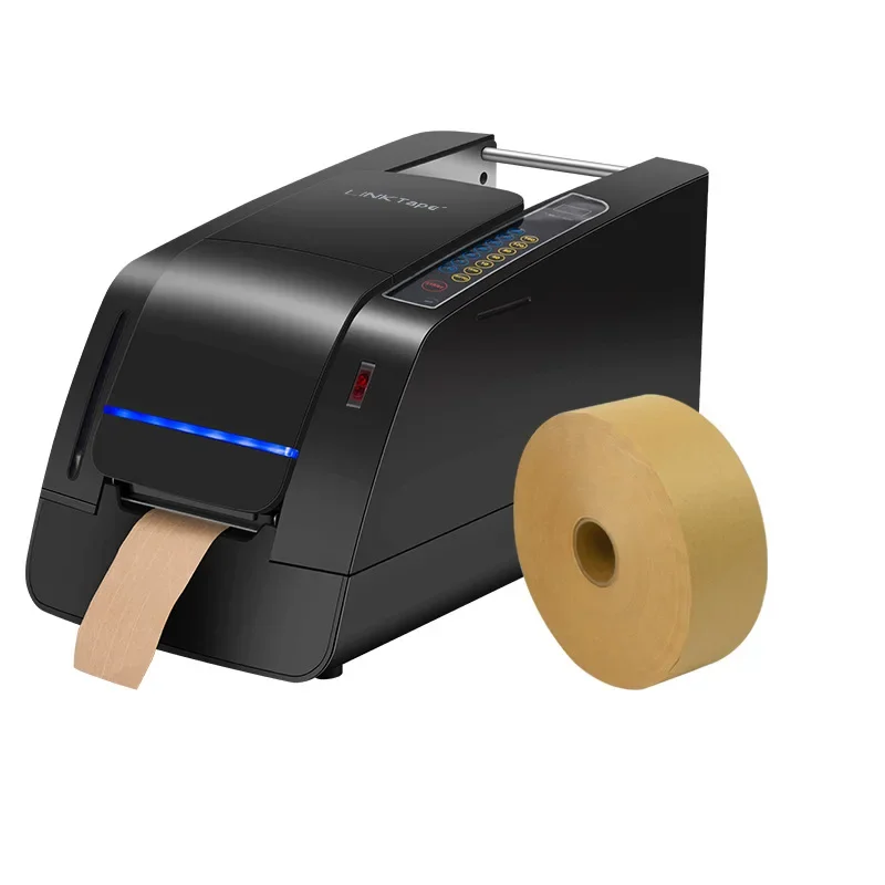 

Automatic Gummed Packing Tape Dispenser for Courier Water-activated Kraft Tape Dispensing Machine for Deplasticization Policy