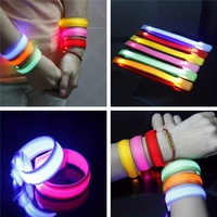 1pcs Luminous Wrist Band Fluorescent Bar Atmosphere Luminous Bracelet LED Flash Luminous Bracelet Night Running Activity Concert