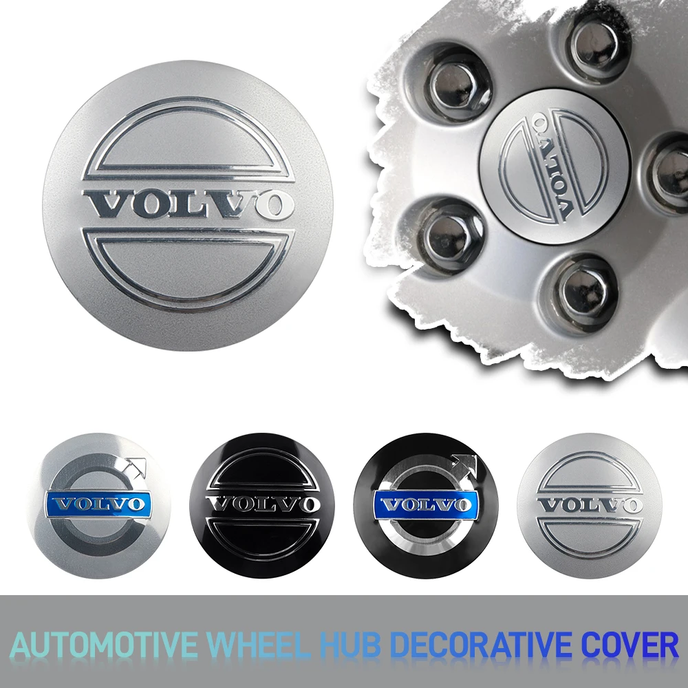 4 PCS 56/60mm Car Wheel Center Cap Hub Sticker Badge Accessories for Volvo V40 V50 S40 S80 XC60 S60 XC40 C40 V90 XC60 S90 S60L