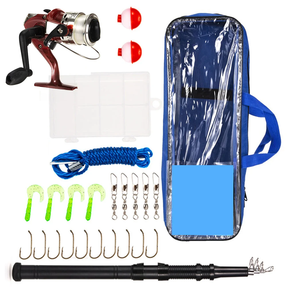 

Fishing Reel Beginner Fishing Set Contraction Length 40cm Fishing Gear Set 2.1 Meters Length 2000 Series Fishing Wheel