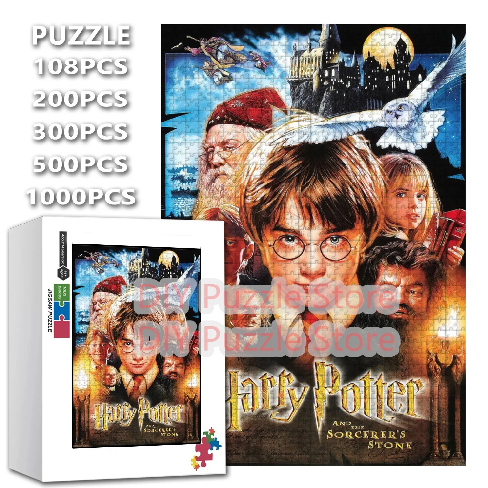 

Головоломка с принтом фильмов «Гарри Поттер и волшебник» «Сделай сам», 108/200/300/500/1000 шт., интеллектуальные головоломки, игрушки, подарки