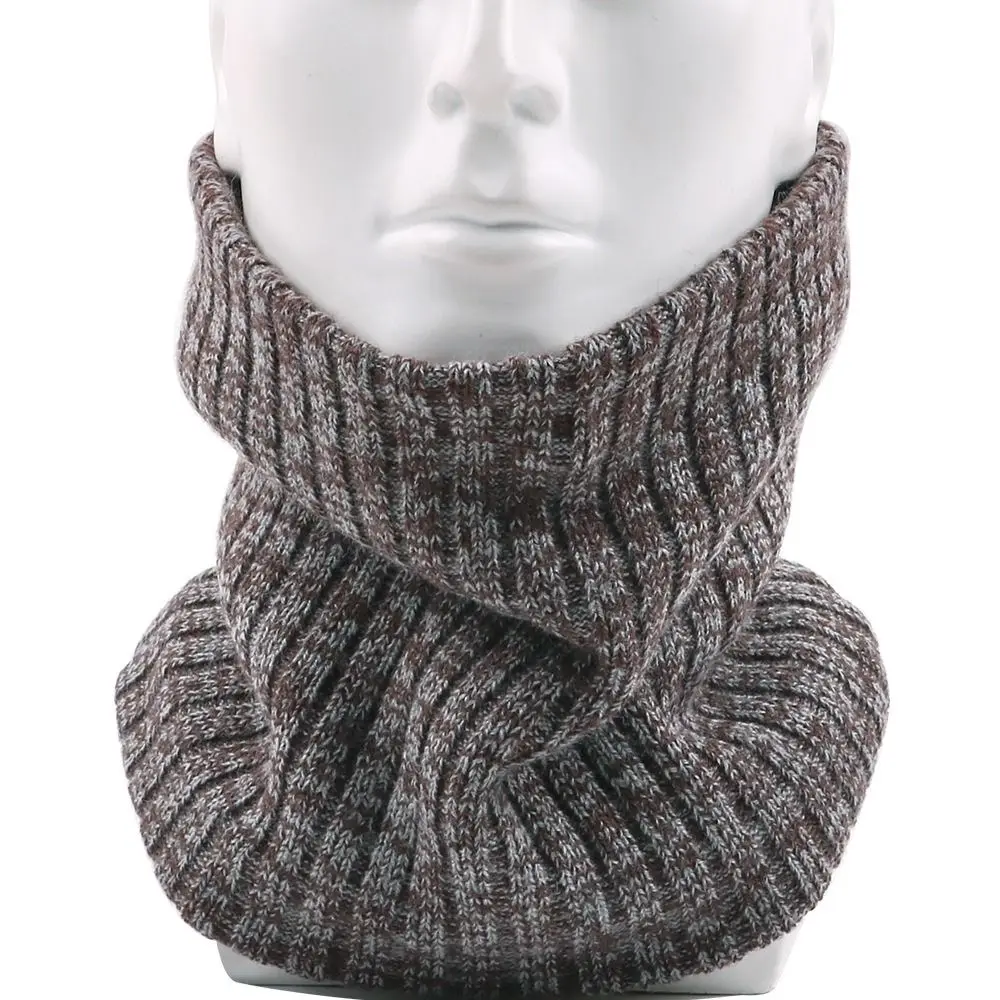 Bufanda de punto cálida a la moda, bufanda de punto gruesa a prueba de frío para invierno, pañuelo de invierno