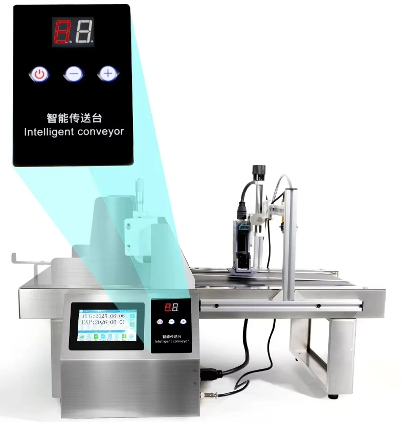 

DG-127 Automatic Desktop Inkjet Printer Paging Machine Conveyor Friction Feeder Paper Card Plastic Bag