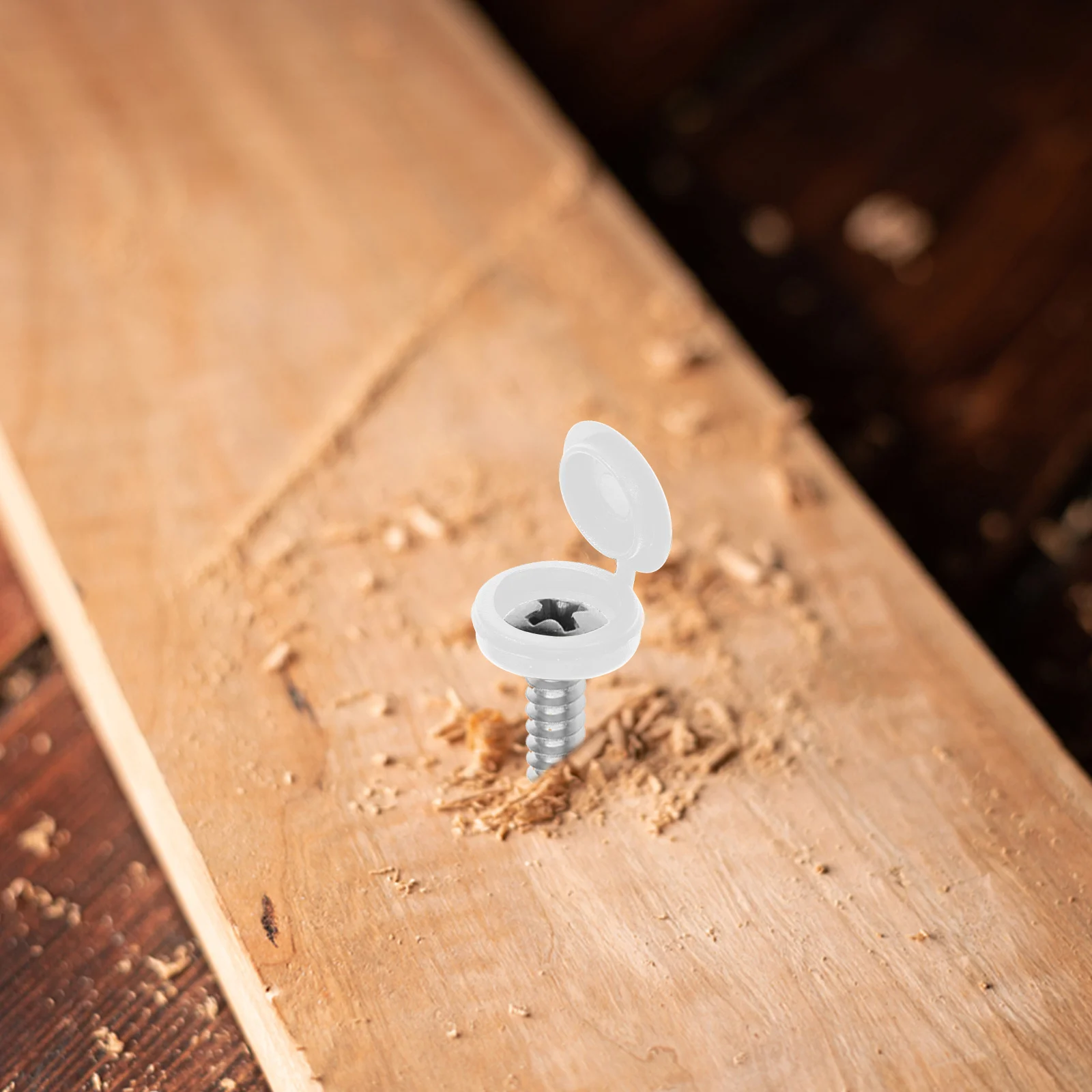 

100Pcs Plastic Screw Caps Durable Practical Versatile Use Easy Installation Decorative Accessories Plastic Screw Caps