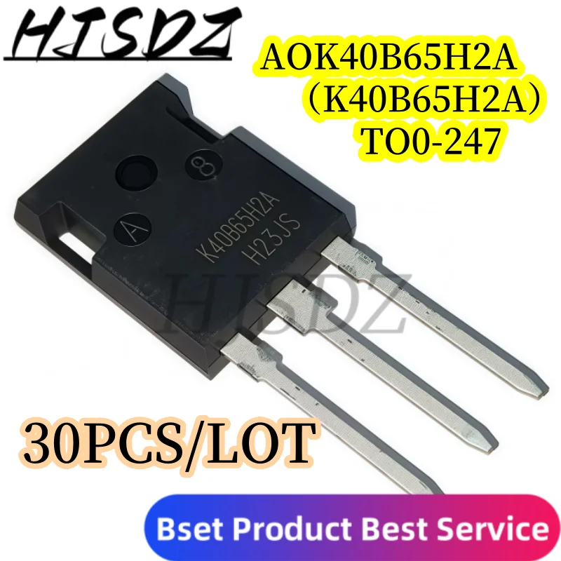 30 шт./лот 100% nuevo AOK40B65H2A K40B65H2A K40B65 TO-247 40A 650V IGBT высокая в наличии