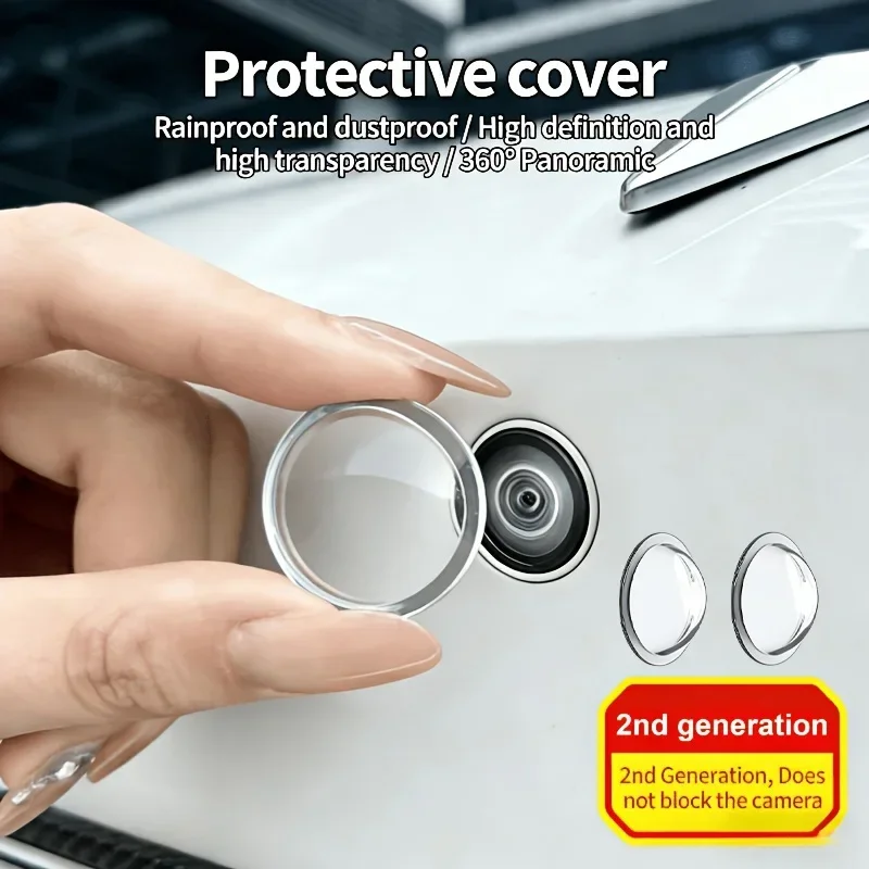 2PCS Universal Car Camera Lens Protector Anti Scratch Waterproof Car Rear View Backup Camera Cover for Car Accessorie