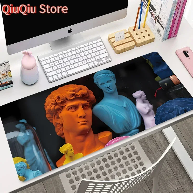 Schöne ästhetische Gipskopf Mauspads Notebook Computer Desktop Pad rutschfeste große Schreibtischmatten Computerzubehör
