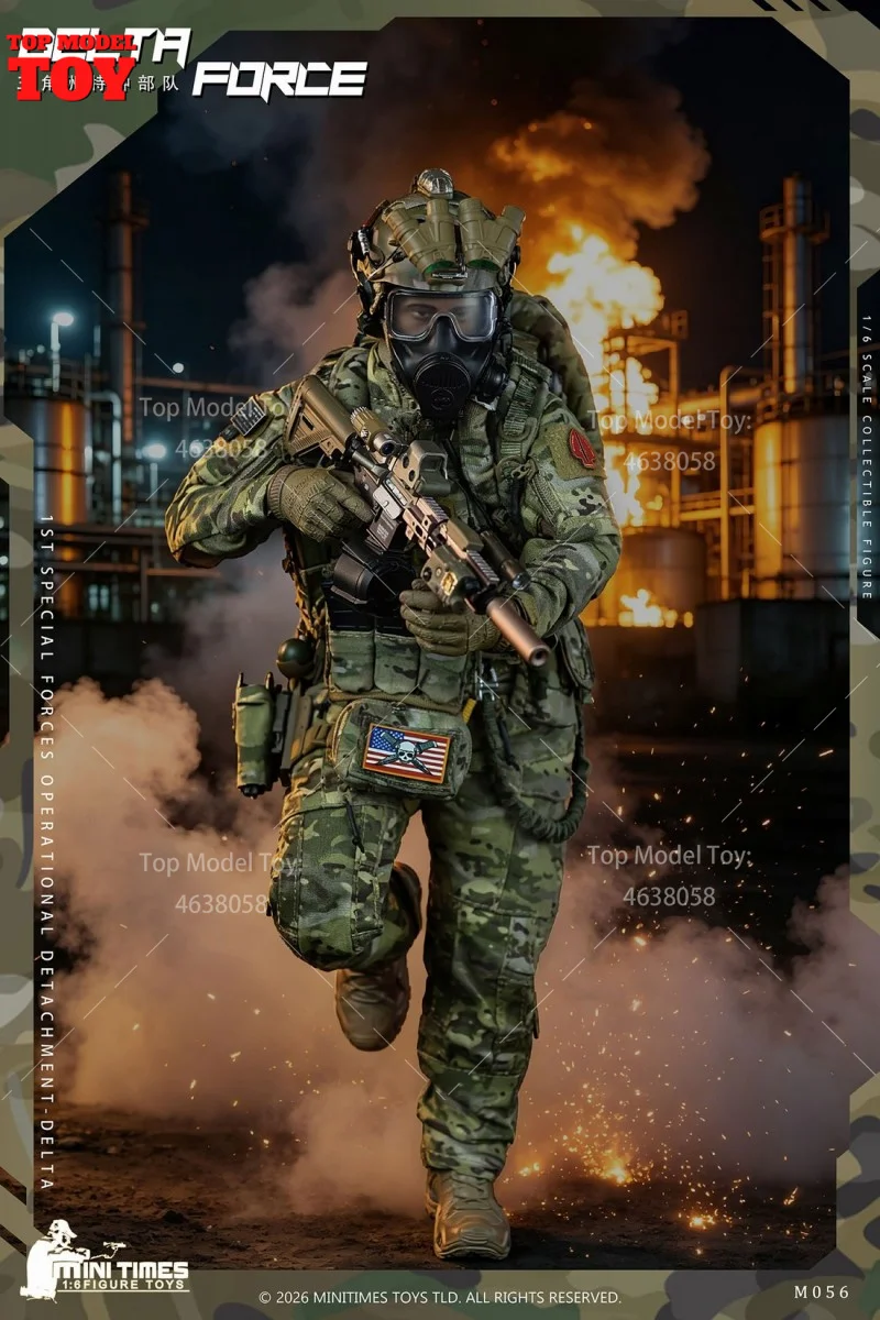 Minitimes Toys M056 1/6 Scale Delta Force Team Full Set 12'' Moveable Male Solider Action Figure Dolls