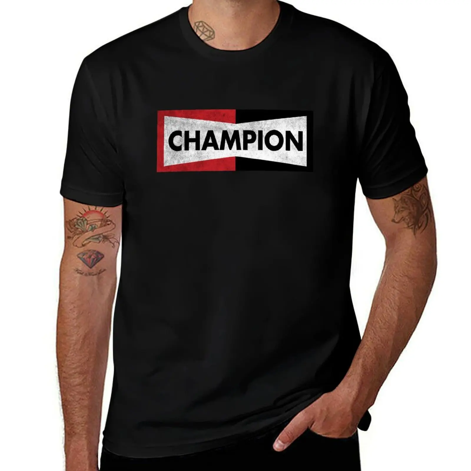 

Champ Vintage T-Shirt man t shirt cotton high quality t shirts for man graphic vintage T-Shirt