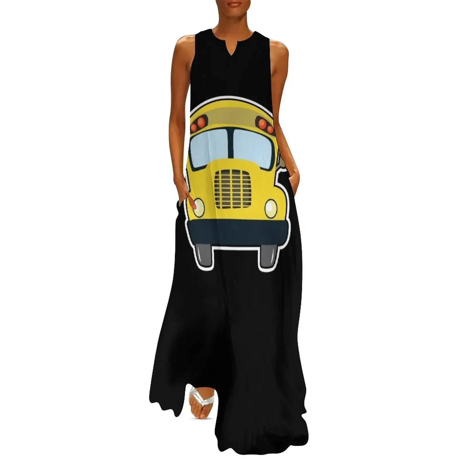 

Cool Yellow School Bus Driver Birthday Gift Idea Long Dress ladies dresses for special occasion dress dresses Female dress
