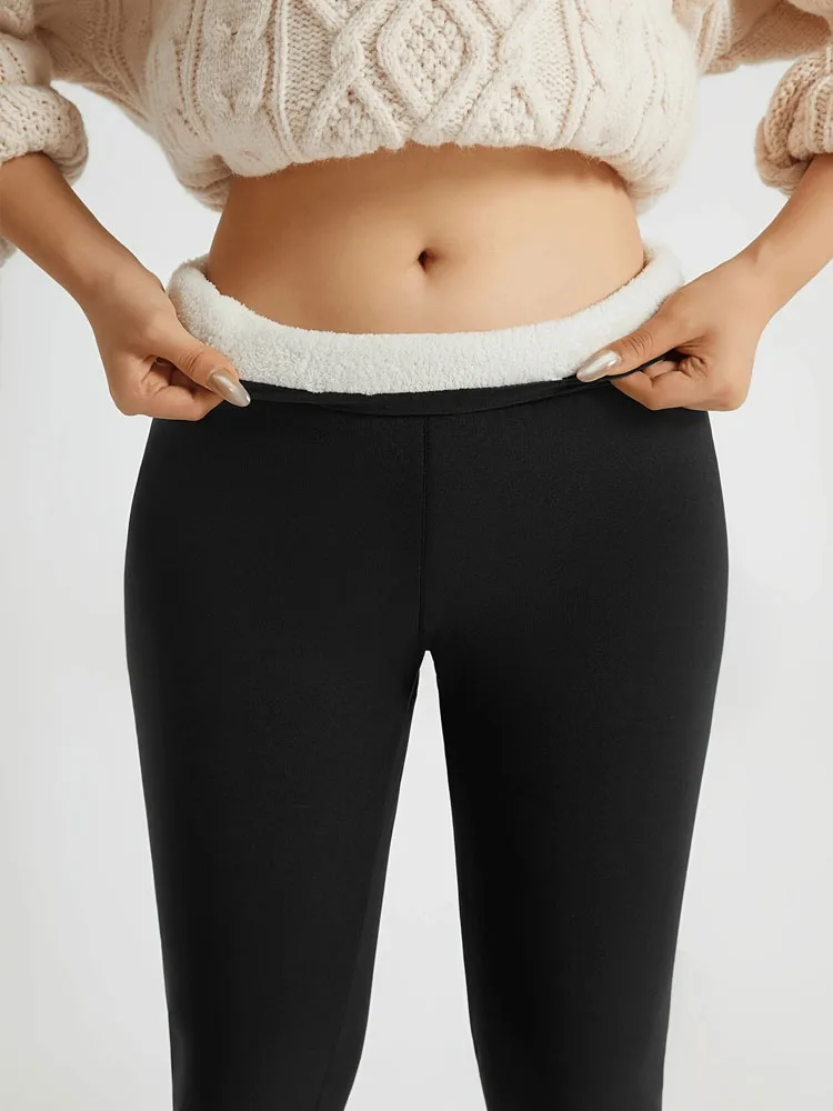 الشتاء رشاقته لامب الصوف طماق النساء جوارب طويلة سلس عالية الخصر الحرارية جوارب دافئة سراويل تقليدية الإناث الشارع الشهير