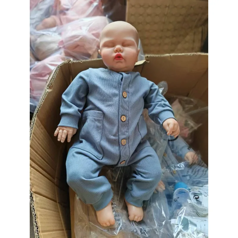 

24-дюймовая 60 см кукла Bebe Reborn, маринованная, реалистичная на ощупь, мягкая дитина с окрашенными волосами
