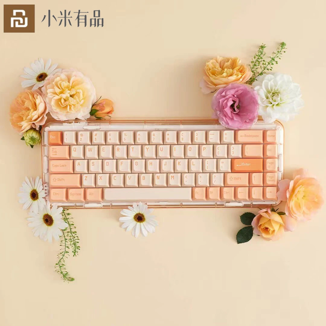 

Mechanical Keyboard Transparent Body Bluetooth 5.2/2.4G/Type-c Connection Hot Swap 68 Keys Support Mac/iOS/Windows/Android/Lnux
