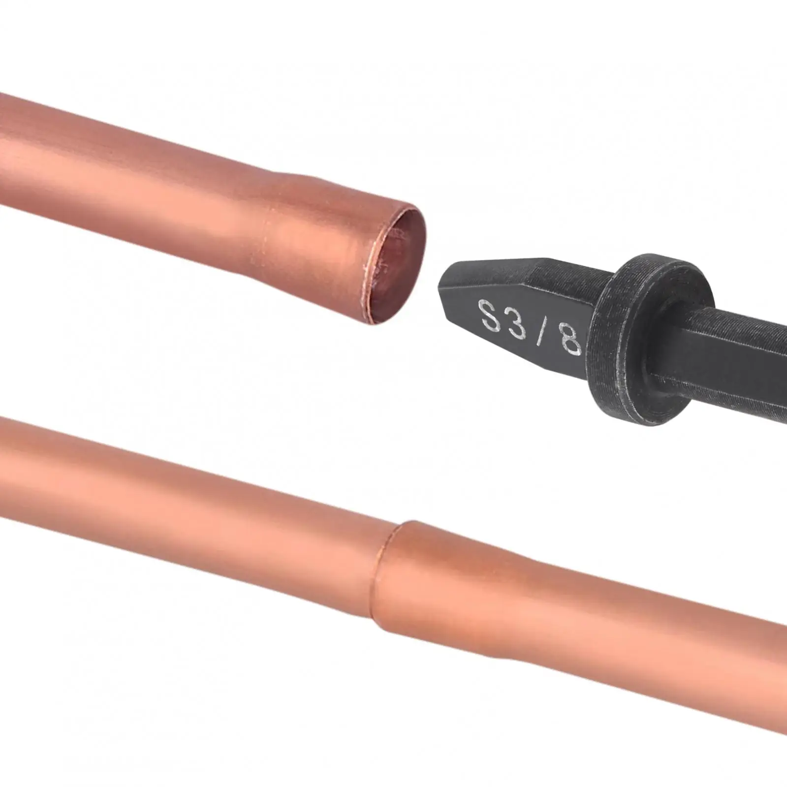 6pcs Triangle Shank Expander Air Conditioner Copper Pipe Reamer Portable Tube Expander Flaring Tool